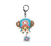 ALTcompluser Anime One Piece Portachiavi doppio in acrilico, decorazione per borsa, zaino, astuccio, Chopper - 3