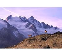 Alte montagne e montagne innevate - Set di puzzle per adulti da 6000 pezzi - Gioco da parete (14 anni+)