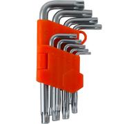 Alte Set Chiavi Torx T10/50 Pz 9 Con Foro Cv Corte - 01976