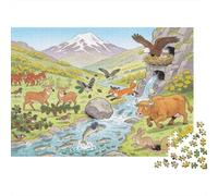 Alte terre scozzesi Red Deer Stag Standoff Puzzle in Legno Impermeabile Puzzles Da 1000 Pezzi Per Adulti Colorati Puzzle Per Decorazioni Domestiche
