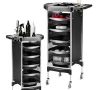 Altéax Carrello Parrucchiere Professionale con 6 Livelli e 5 Cassetti Estraibili - Carrello Estetista - Carrello per Parrucchieri 1pz. Accessori non Inclusi - Carrello Barbiere - Carrello Portaoggetti