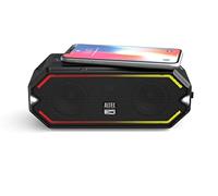 Altec Lansing HydraBlast - Altoparlante Bluetooth portatile wireless, impermeabile IP67, per feste, USB C, ricaricabile, con caricabatterie per telefono integrato e luci LED, 20 ore di riproduzione