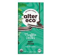 Alter Eco Truffle Thins Crema Alla Menta 2.96 Oz (Confezione Da 12)