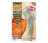 Alternativa alle corna Nylabone Extreme Antler Alternative | Giocattolo masticabile per l'igiene dentale dei cani | Gusto cervo | Large | Per cani fino a 23 kg