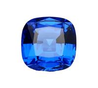 Alternativa allentata della moissanite della pietra preziosa dello spinello del cobalto di forma del cuscino per la fabbricazione di gioielli di stile vintage, 10x10mm, Moissanite