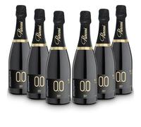 ALTERNATIVA Bianco Dry Frizzante Analcolico 0.0% - Bollicine Senza Alcol, Dealcolato Italiano - Ideale per Celebrazioni e Regali - Confezione da 6 Bottiglie da 750ml Alcool Free