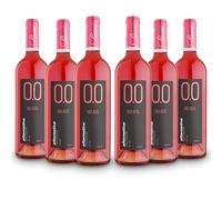ALTERNATIVA Rosato Dry Analcolico 0.0% - Dealcolato Italiano Senza Alcol - Ideale per Celebrazioni e Regali - Confezione da 6 Bottiglie da 750ml Alcool Free