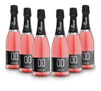 ALTERNATIVA Rosato Extra Dry Frizzante Analcolico 0.0% - Bollicine Senza Alcol, Dealcolato Italiano - Ideale per Celebrazioni e Regali - Confezione da 6 Bottiglie da 750ml Alcool Free