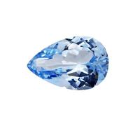 Alternativa sciolta del diamante della pietra preziosa dello spinello blu del cobalto di forma della pera per la fabbricazione dei monili su ordinazione, 8x12mm, Moissanite