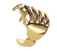 Alternative Alloy Ear Cuff Skeleton Hand Designs Punk Rock Fashion Accessorio Gioielli per Edgy Outfits Rave Party Ear Accessory, One Size, come descritto, come descritto