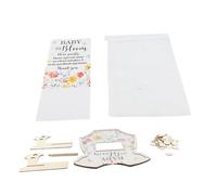Alternative per Il Libro degli Ospiti per la Doccia dei Bambini Incantevole Set di Cornici in Legno per Feste di Compleanno e Display per Foto in Acrilico con Rivelazione del Genere