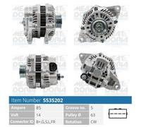 ALTERNATORE 1351540202 PER MITSUBISHI COLT VI 1.1 LANCER VIII SMART FORFOUR VW
