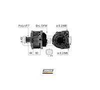 ERA Alternatore Generatore 150A 14V per Renault Espace IV 2.0 DCI