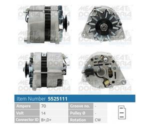 ALTERNATORE 24161 PER ROVER 200 II 100 / METRO 400 II MONTEGO 1.6 LAND ROVER LDV