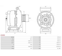 AS-PL A5460S Alternatore