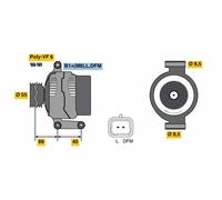 Alternatore trifase BOSCH 0 986 042 720