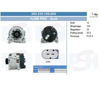 Alternatore BV PSH 150A - 205.535.150.004 per AUDI A5 3.0 TDI quattro