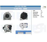 Alternatore BV PSH 150A - 215.532.150.004 per BMW Série 3 2.0 320 d