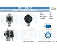 Alternatore BV PSH 85A - 235.506.085.120 per CHEVROLET AVEO 1.4 16V
