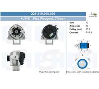 Alternatore BV PSH 90A - 225.519.090.000 per CITROËN BERLINGO