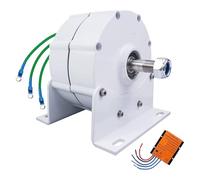 Alternatore CA trifase Senza Ingranaggi - Generatore a magneti permanenti per Turbine idrauliche ed eoliche, Include Controller, Soluzione efficiente per Le Energie rinnovabili, Generazione