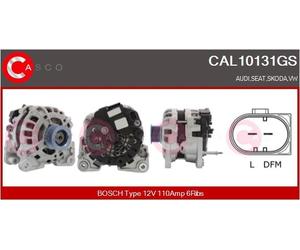 ALTERNATORE CASCO CAL10131GS 03C903023 PER VW GOLF V TOURAN EOS POLO V PASSAT B6