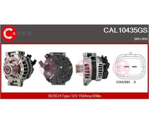 ALTERNATORE CASCO CAL10435GS 12317604782 PER MINI MINI