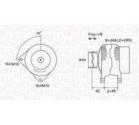 MAGNETI MARELLI Alternatore 063731564010