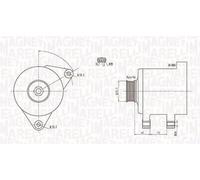 Magneti Marelli Alternatore 063731569010 con puleggia
