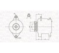 Magneti Marelli 063731615010 Alternatore Nissan X-Trail