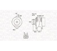 Magneti Marelli 063731798010 Alternatore Hyundai, Kia
