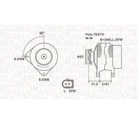 MAGNETI MARELLI 063731820010 Alternatore