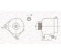 Alternatore, generatore MAGNETI MARELLI 063731824010