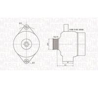 Magneti Marelli 063731952010 Alternatore Saab 9-3, Cadi