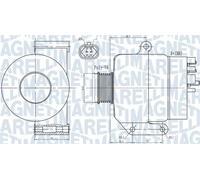 Alternatore con puleggia 063731987010 MAGNETI MARELLI per OPEL RENAULT