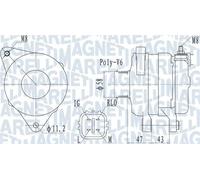 Alternatore con puleggia 063732097010 MAGNETI MARELLI per TOYOTA YARIS AURIS