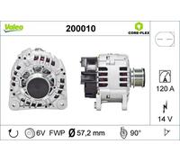 Alternatore con puleggia 200010 VALEO per VW SEAT AUDI FORD SKODA