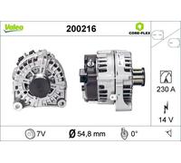 Alternatore con puleggia 200216 VALEO per BMW 7 5 5 Gran Turismo 5 Touring X5 X6