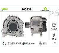 Alternatore con puleggia 200232 VALEO per VW SKODA AUDI SEAT