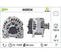 Alternatore con puleggia 440034 VALEO per RENAULT OPEL NISSAN