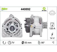 Alternatore con puleggia 440092 VALEO per RENAULT MODUS / GRAND MODUS CLIO III