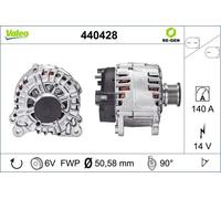 Alternatore con puleggia 440428 VALEO per VW SEAT AUDI SKODA MAN