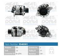 Alternatore con puleggia 5540301 MEAT & DORIA per TOYOTA VW