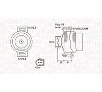 Alternatore, generatore MAGNETI MARELLI 063731953010