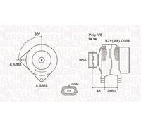 Magneti Marelli 063731974010 Alternatore Renault