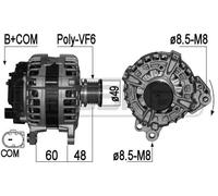 Alternatore con puleggia a ruota libera 209252 ERA per VW AUDI SEAT SKODA MAN