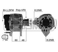 ERA Benelux Alternatore EB425Q con puleggia a ruota libera 210497A per VW Audi Seat Skoda