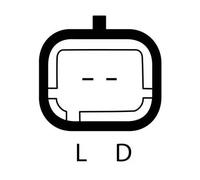 Alternatore con puleggia a ruota libera 28-3891 ELSTOCK per NISSAN MITSUBISHI