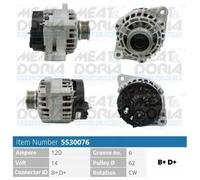 Alternatore con puleggia a ruota libera 5530076 MEAT & DORIA per OPEL FIAT