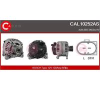 Alternatore con puleggia a ruota libera CAL10252AS CASCO per SEAT SKODA VW